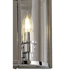 IL31086 Eaton Wall Light 2 Light E14 Polished Chrome/Glass
