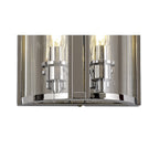 IL31086 Eaton Wall Light 2 Light E14 Polished Chrome/Glass
