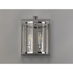 IL31086 Eaton Wall Light 2 Light E14 Polished Chrome/Glass