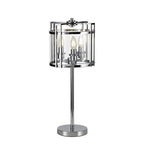 IL31087 Eaton Table Lamp 3 Light E14 Polished Chrome/Glass