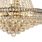 IL32091 Frances Pendant 14 Light E14 Antique Brass/Crystal