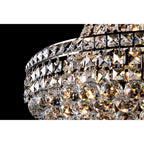 IL32091 Frances Pendant 14 Light E14 Antique Brass/Crystal