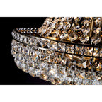 IL32091 Frances Pendant 14 Light E14 Antique Brass/Crystal