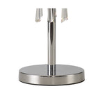 IL31749/GY Freida Table Lamp Grey Shade 3 Light E14 Polished Chrome/Crystal