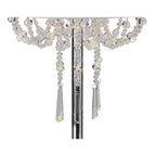 IL31749 Freida Table Lamp White Shade 3 Light E14 Polished Chrome/Crystal