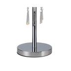 IL31749 Freida Table Lamp White Shade 3 Light E14 Polished Chrome/Crystal