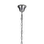 IL31748 Freida Pendant White Shade 6 Light E14 Polished Chrome/Crystal