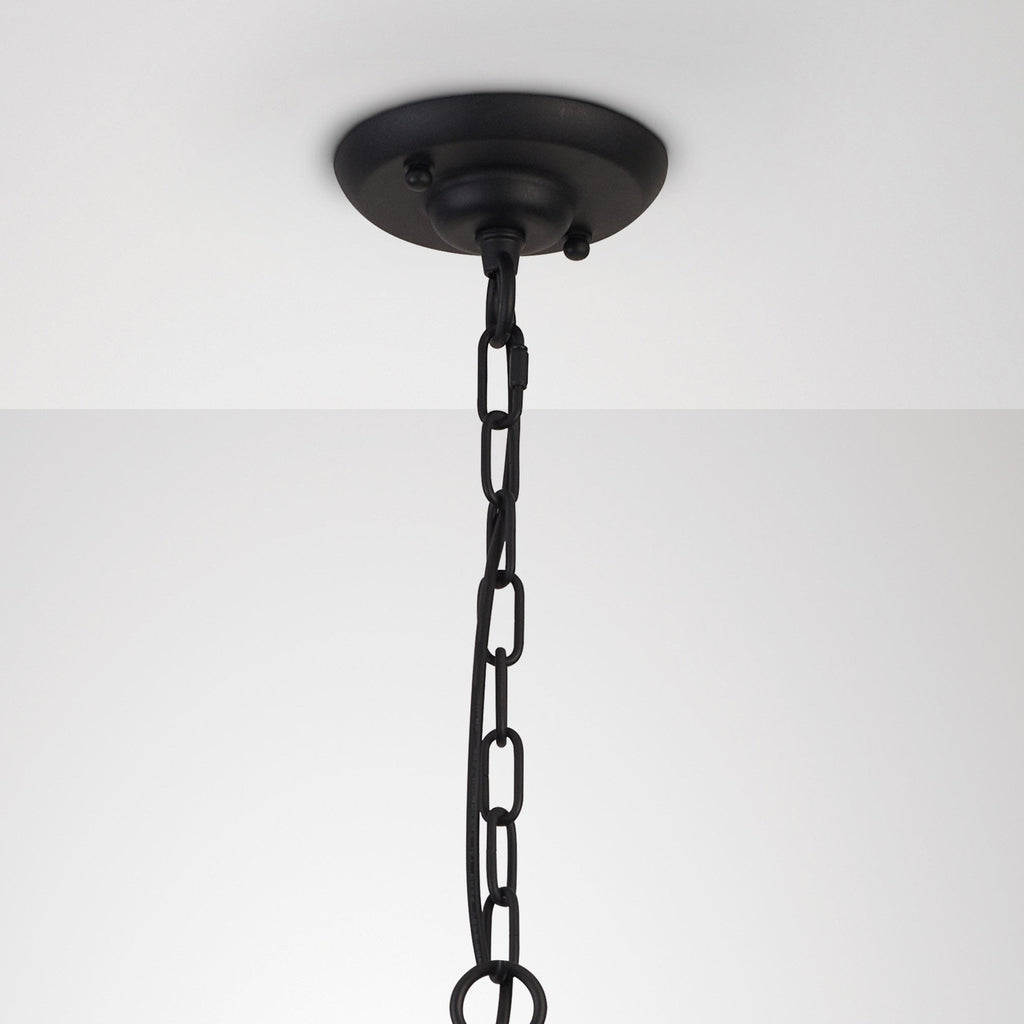 IL32681 Hilton Tetragonal Pendant 3 Light E14 Satin Black/Dark Grey Wood