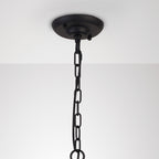 IL32681 Hilton Tetragonal Pendant 3 Light E14 Satin Black/Dark Grey Wood