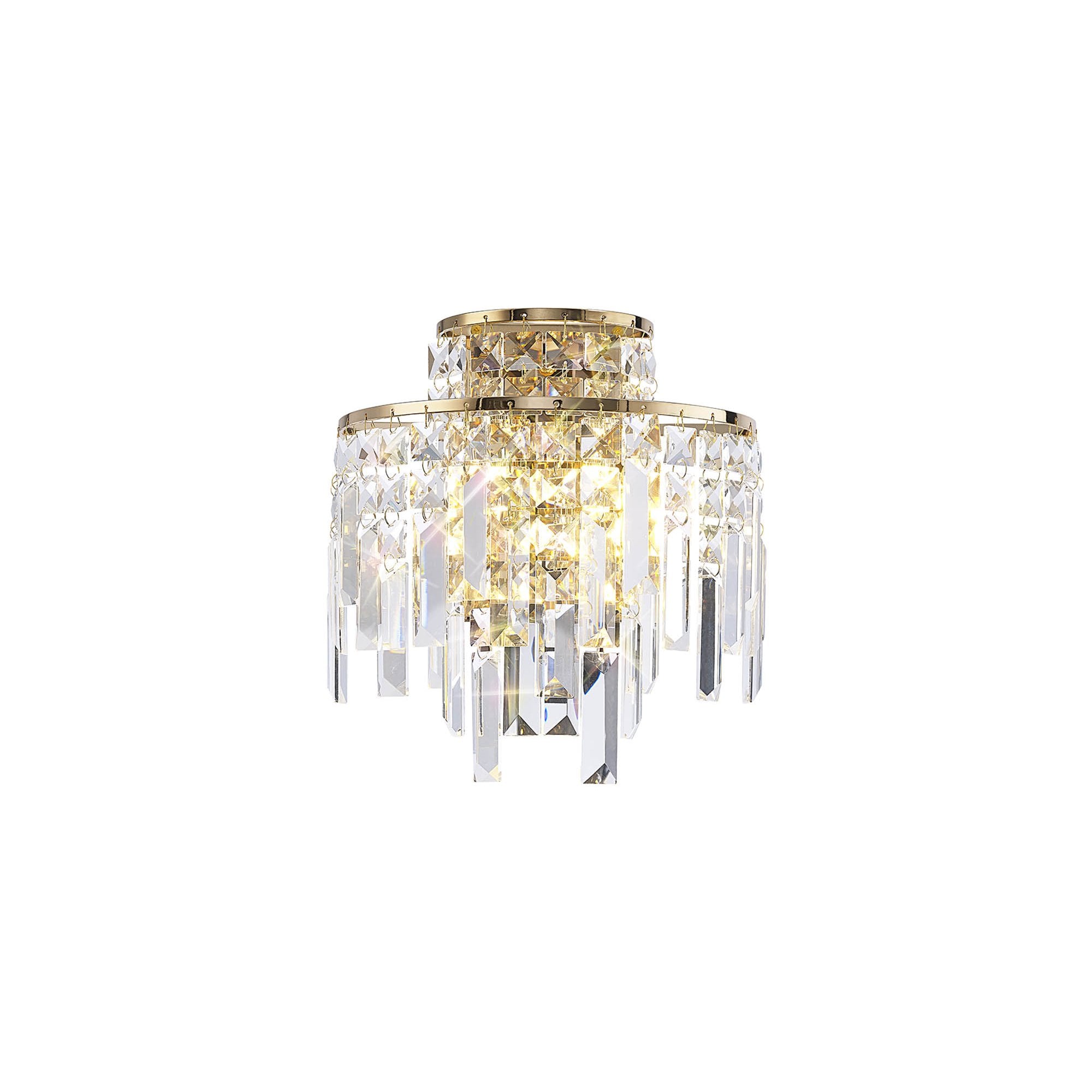 IL31810 Maddison Wall Lamp 2 Light G9 French Gold/Crystal