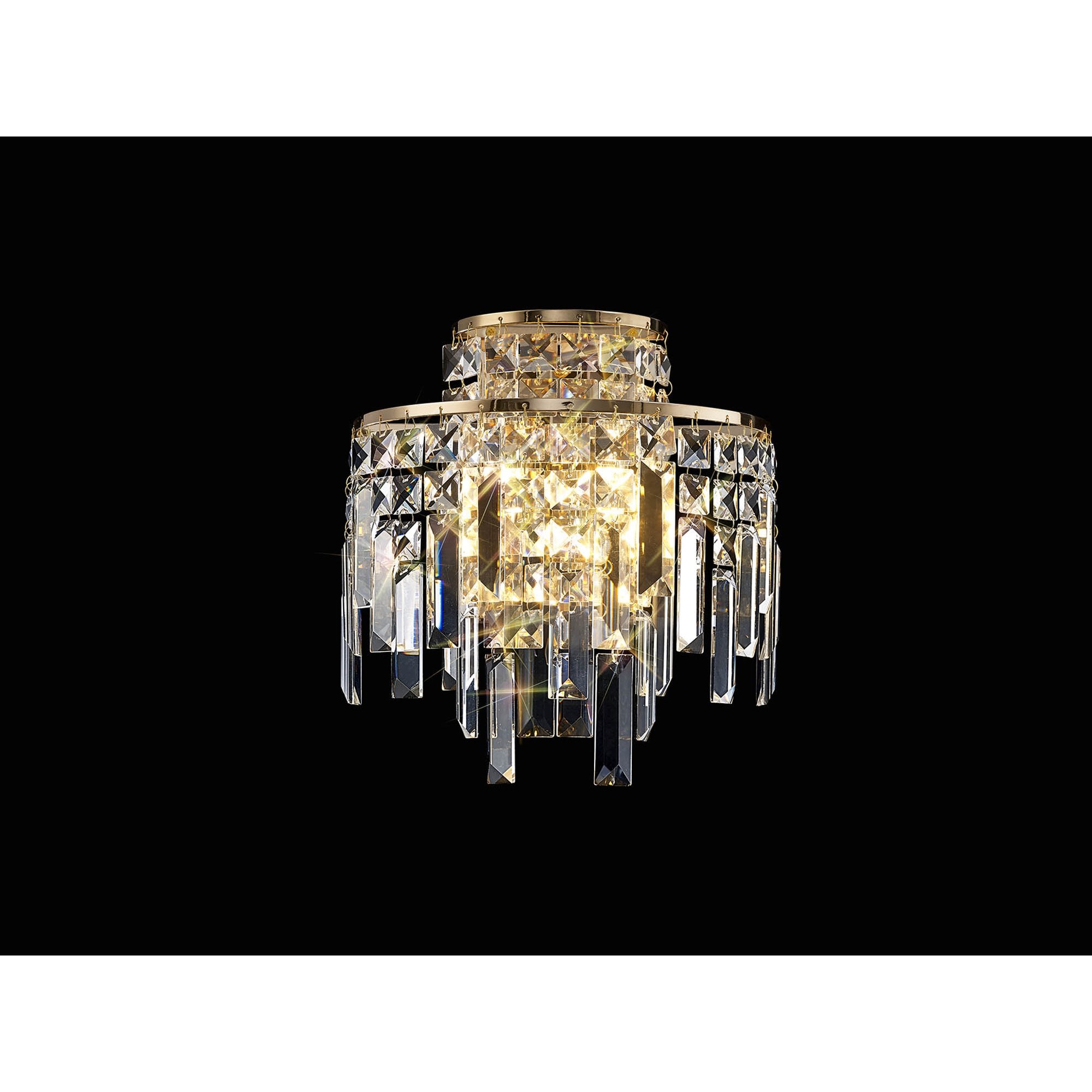 IL31810 Maddison Wall Lamp 2 Light G9 French Gold/Crystal
