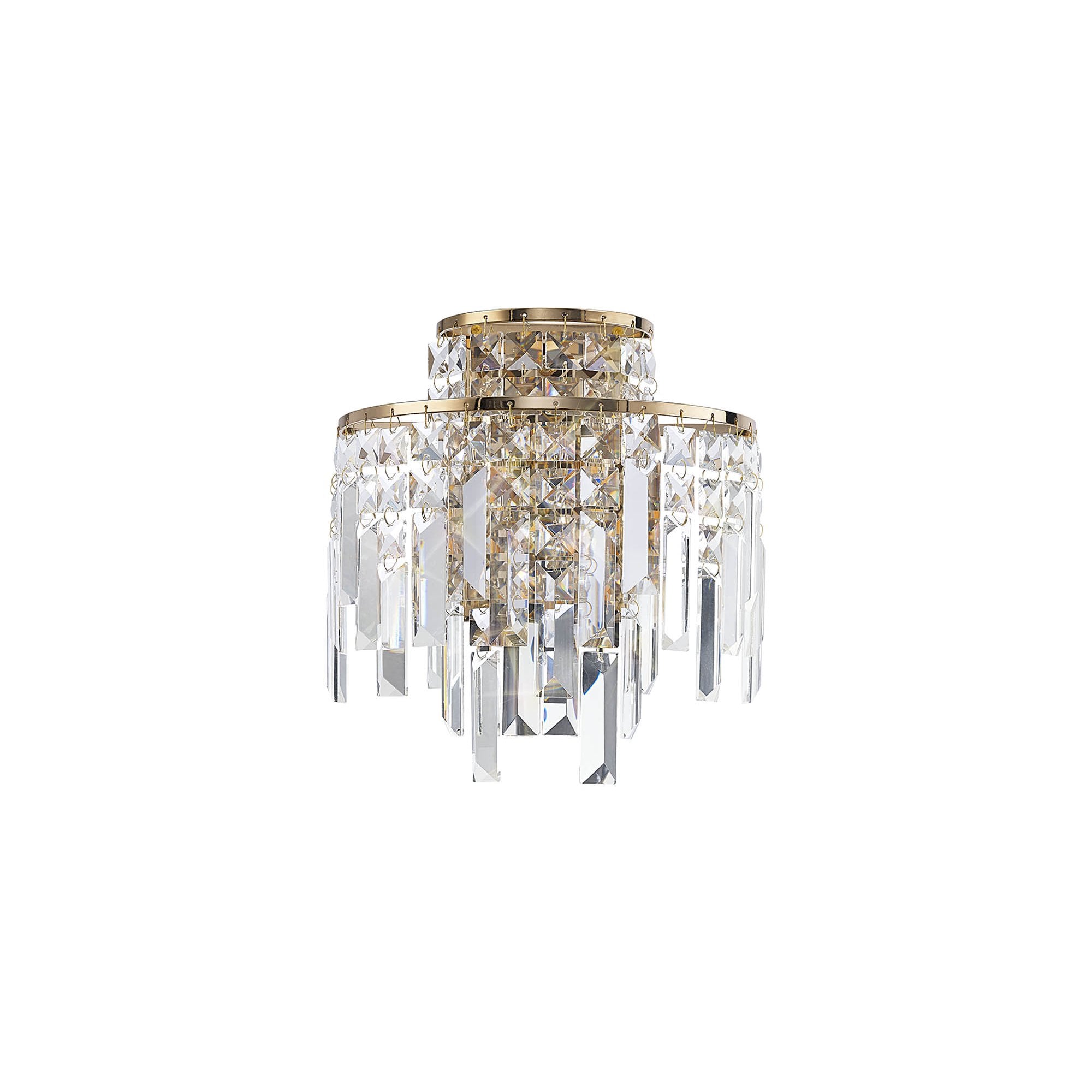 IL31810 Maddison Wall Lamp 2 Light G9 French Gold/Crystal