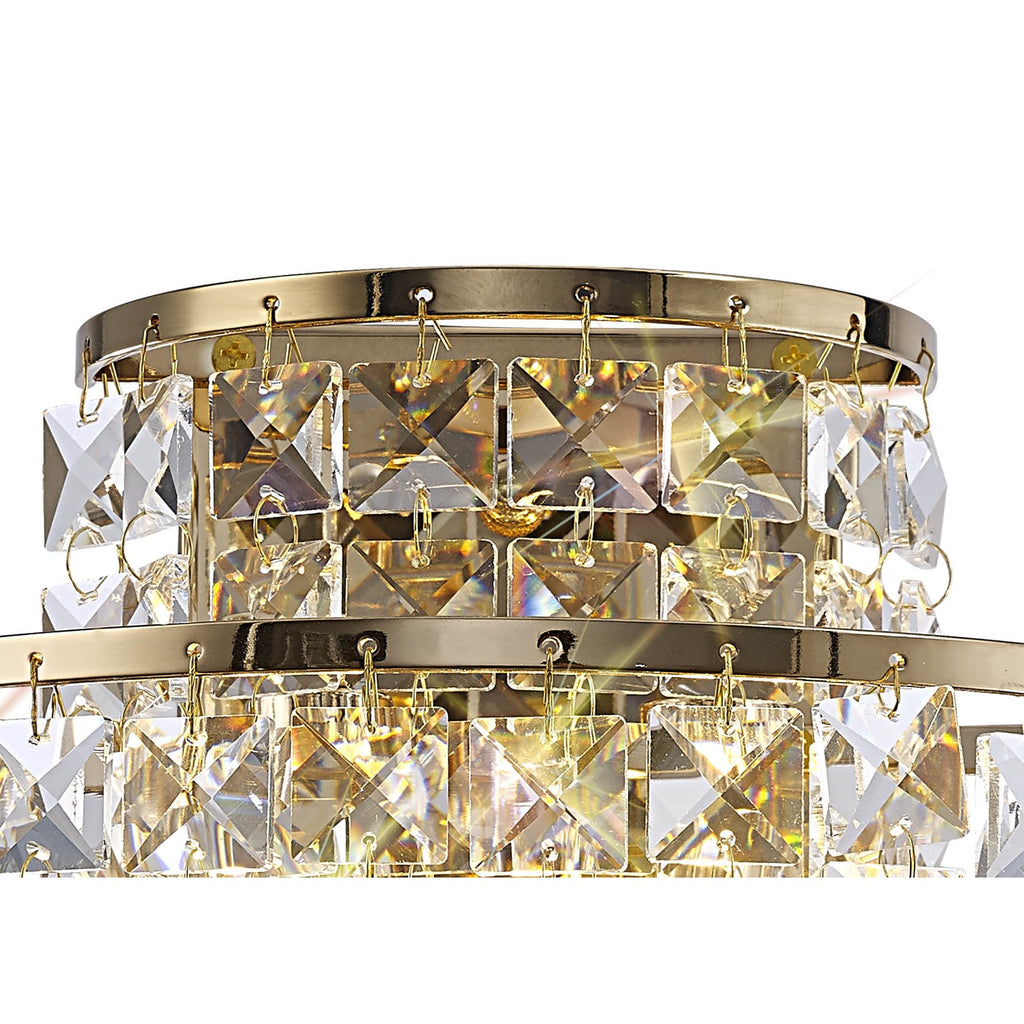 IL31810 Maddison Wall Lamp 2 Light G9 French Gold/Crystal
