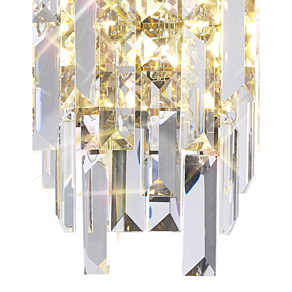 IL31810 Maddison Wall Lamp 2 Light G9 French Gold/Crystal