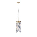 IL31813 Maddison Pendant Cylinder 2 Light G9 French Gold/Crystal (S)