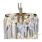 IL31813 Maddison Pendant Cylinder 2 Light G9 French Gold/Crystal (S)