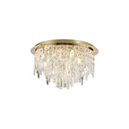 IL31811 Maddison Ceiling Round 6 Light G9 French Gold/Crystal