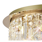 IL31811 Maddison Ceiling Round 6 Light G9 French Gold/Crystal