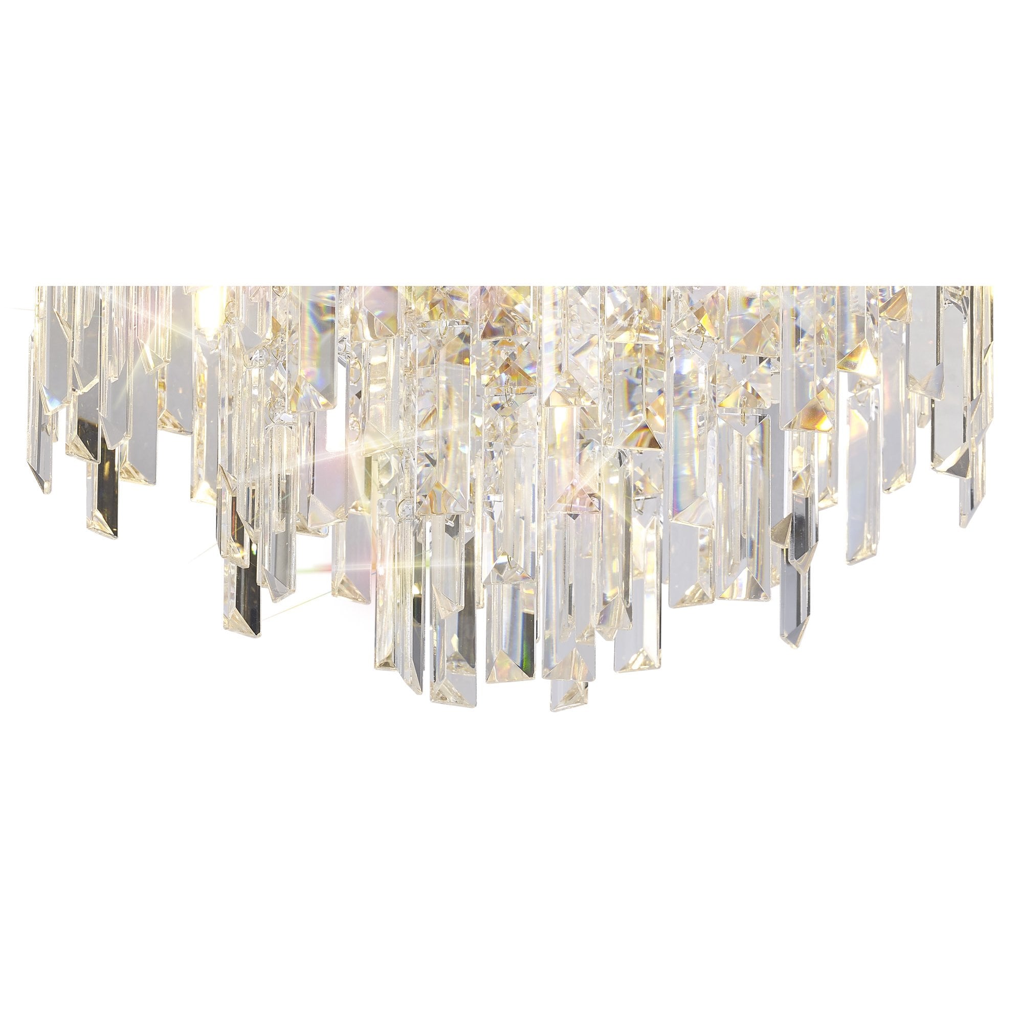 IL31811 Maddison Ceiling Round 6 Light G9 French Gold/Crystal