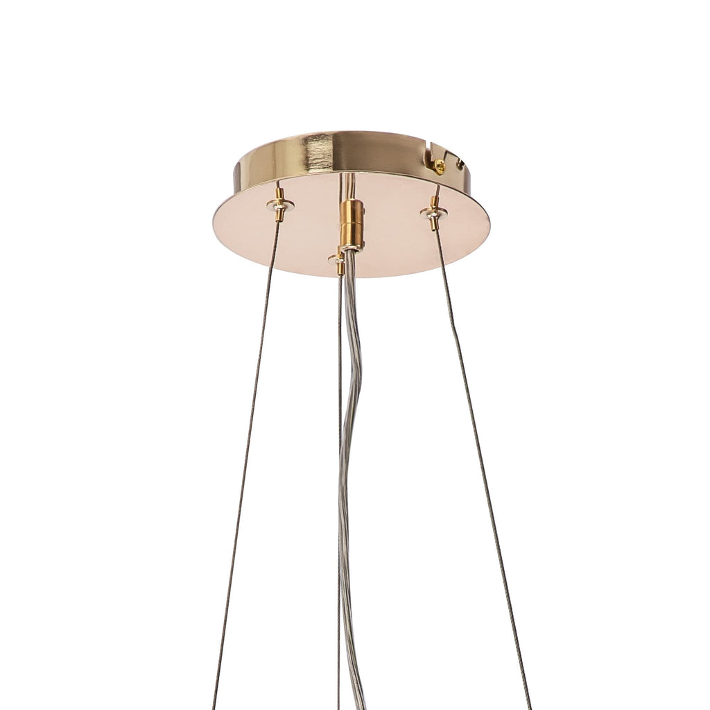 IL31814 Maddison Pendant Round 6 Light G9 French Gold/Crystal