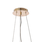 IL31814 Maddison Pendant Round 6 Light G9 French Gold/Crystal
