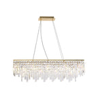 IL31815 Maddison Pendant Linear 6 Light G9 French Gold/Crystal