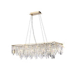 IL31815 Maddison Pendant Linear 6 Light G9 French Gold/Crystal