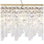 IL31815 Maddison Pendant Linear 6 Light G9 French Gold/Crystal
