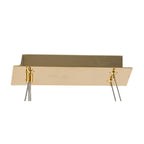 IL31815 Maddison Pendant Linear 6 Light G9 French Gold/Crystal
