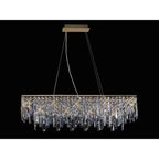 IL31815 Maddison Pendant Linear 6 Light G9 French Gold/Crystal
