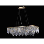 IL31815 Maddison Pendant Linear 6 Light G9 French Gold/Crystal
