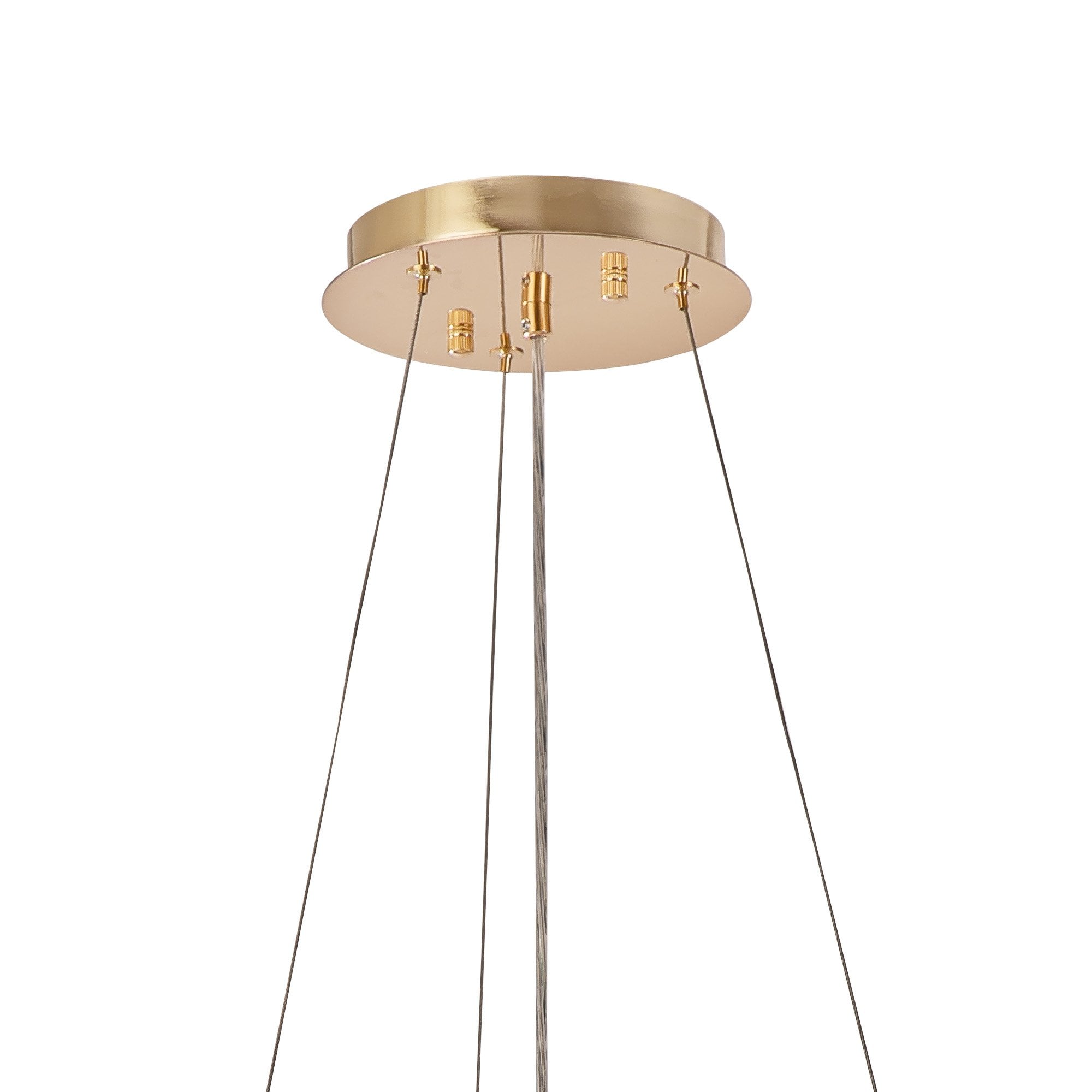 IL31816 Maddison Pendant Round 8 Light G9 French Gold/Crystal