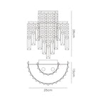 IL30250/IP Maddison Bathroom Wall Lamp 2 Light G9 Polished Chrome/Crystal