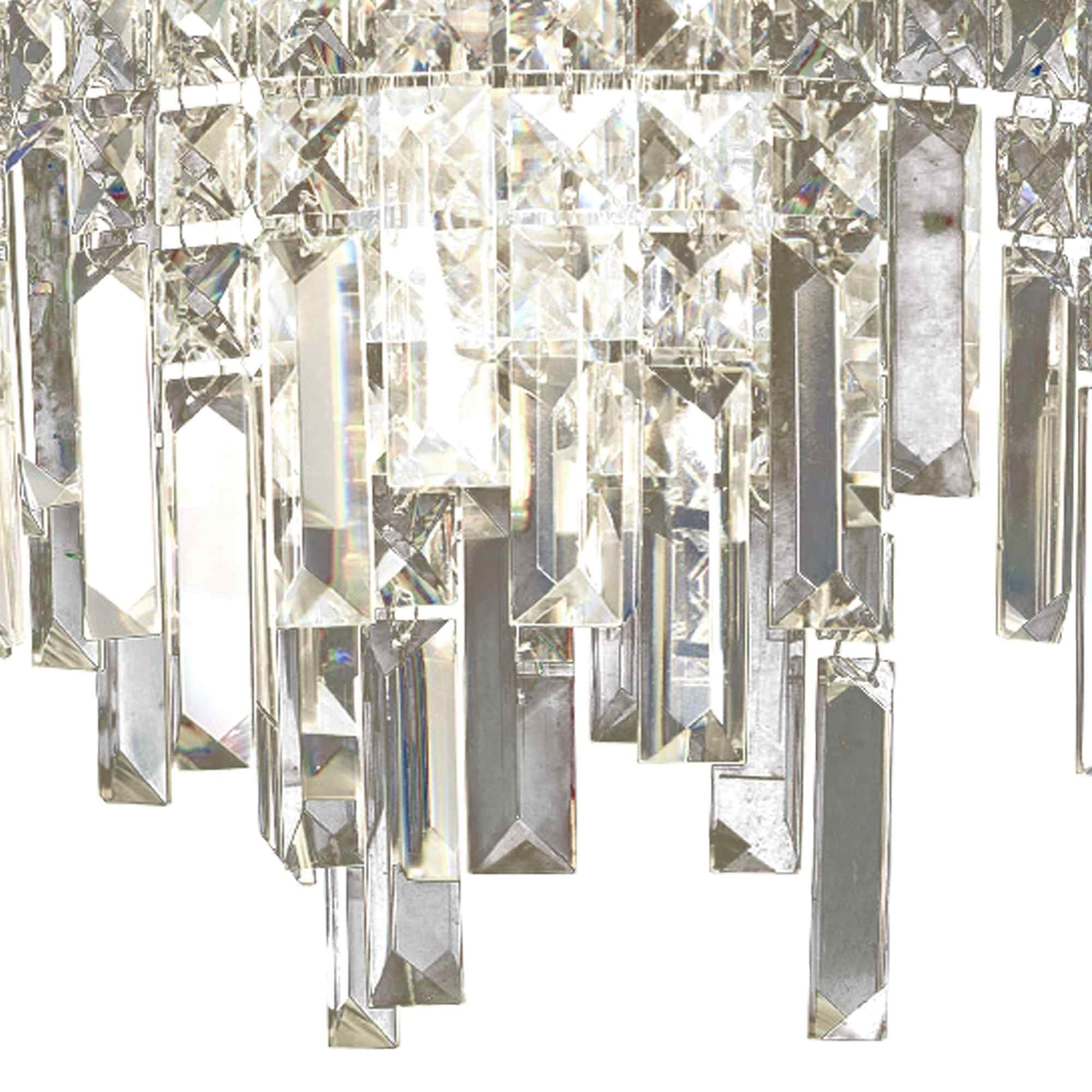 IL30250/IP Maddison Bathroom Wall Lamp 2 Light G9 Polished Chrome/Crystal