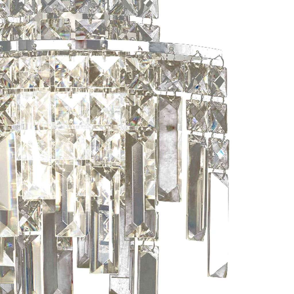 IL30250/IP Maddison Bathroom Wall Lamp 2 Light G9 Polished Chrome/Crystal
