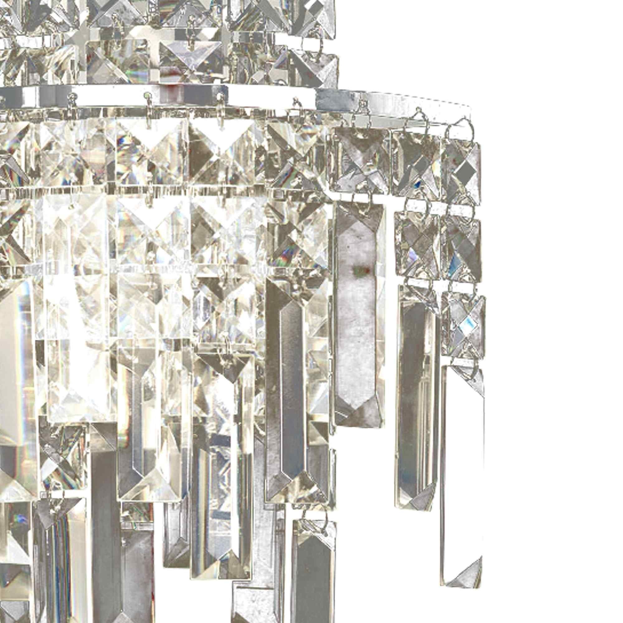 IL30250/IP Maddison Bathroom Wall Lamp 2 Light G9 Polished Chrome/Crystal