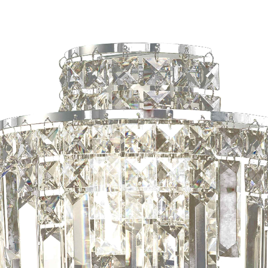 IL30250/IP Maddison Bathroom Wall Lamp 2 Light G9 Polished Chrome/Crystal
