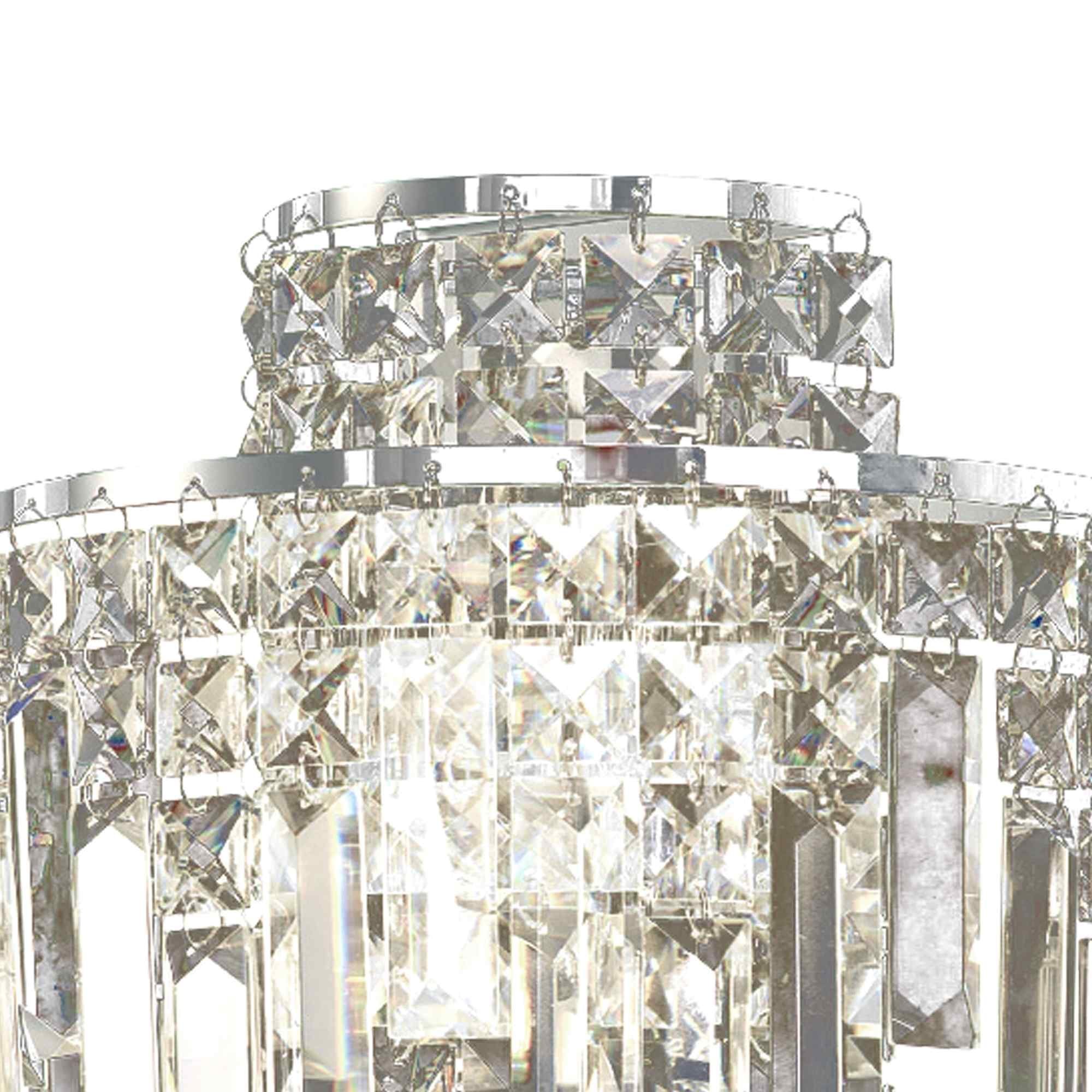 IL30250/IP Maddison Bathroom Wall Lamp 2 Light G9 Polished Chrome/Crystal