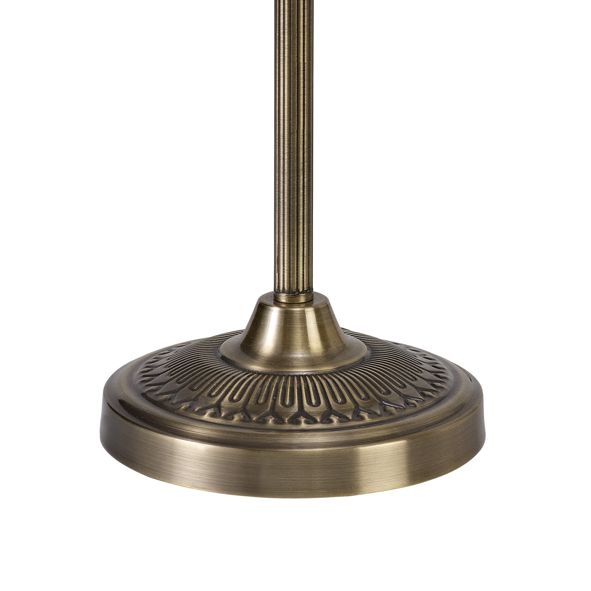 IL31574 Marisa Table Lamp 1 Light E27 Antique Brass/Amber Crystal
