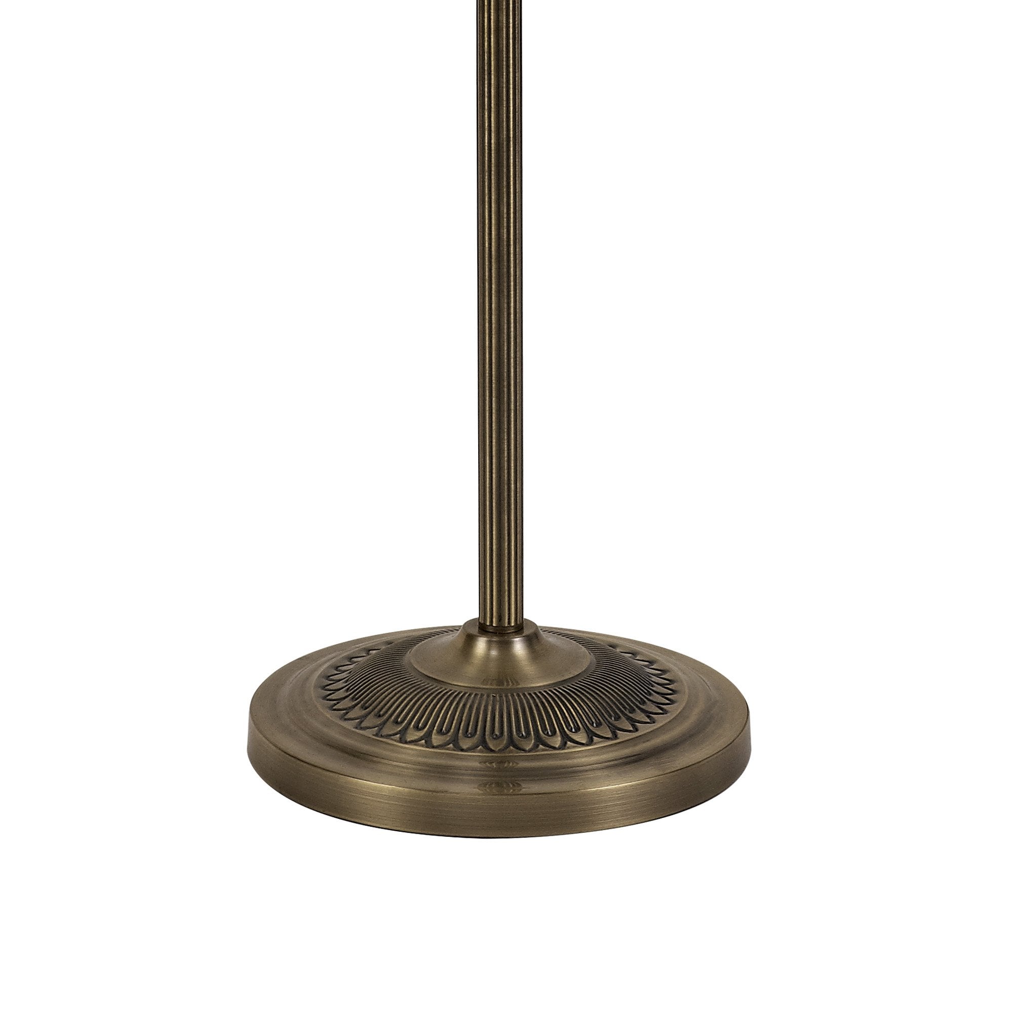 IL31575 Marisa Floor Lamp 1 Light E27 Antique Brass/Amber Crystal