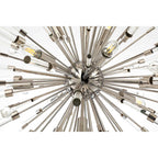 IL32830PN Noon Pendant 9 Light E14 Polished Nickel/Clear Glass