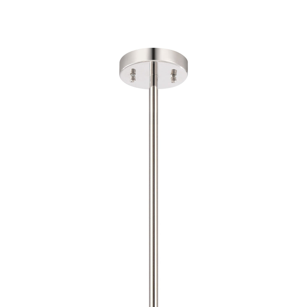 IL32908PN Noon Oval Pendant 12 Light E14 Polished Nickel/Clear Glass