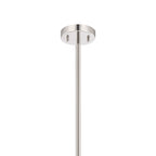 IL32908PN Noon Oval Pendant 12 Light E14 Polished Nickel/Clear Glass