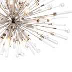 IL32908PN Noon Oval Pendant 12 Light E14 Polished Nickel/Clear Glass