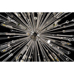 IL32908PN Noon Oval Pendant 12 Light E14 Polished Nickel/Clear Glass