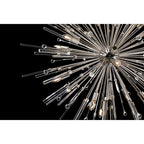 IL32908PN Noon Oval Pendant 12 Light E14 Polished Nickel/Clear Glass