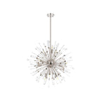 IL32831PN Noon Pendant 12 Light E14 Polished Nickel/Clear Glass
