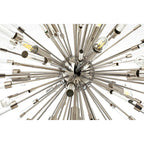 IL32831PN Noon Pendant 12 Light E14 Polished Nickel/Clear Glass