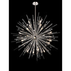 IL32832PN Noon Pendant 20 Light E14 Polished Nickel/Clear Glass