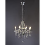 IL30056 Olivia Pendant out Shade 8 Light E14 Polished Chrome/Crystal